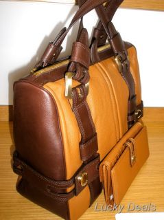 Michael Kors Harness Satchel Handbag Bag Purse Luggage