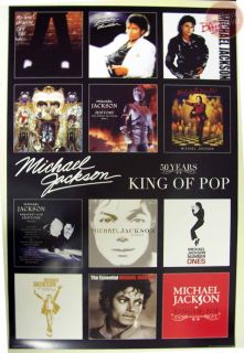 Michael Jackson Album Covers Poster Bad Thriller New