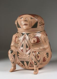 Ortiz Effigy Vessel by Andres Villalba (1947 2001) / Mexican Pottery