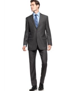 Calvin Klein Suit Separates, Grey Shadow Stripe   Mens Suits & Suit