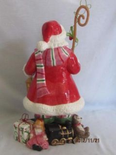 Fitz Floyd Mingle Jingle Be Merry Santa Figurine