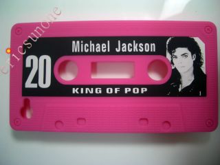 Michael Jackson Cassette Tape Silicon Case for iPhone 4 4G