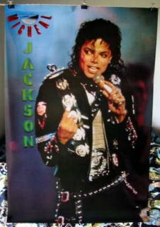 Michael Jackson very HTF OOP poster Micheal live rare