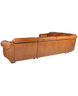 NEW Blayne Leather Modular Sectional Sofa, 5 Piece (Chair, Armless
