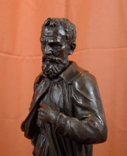 Original Michelangelo Buonarroti Uffizi Bronze Statue Sculpture