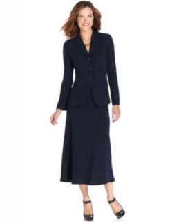 Jones New York Devon Three Button Jacket & Flared Skirt   Womens Suits