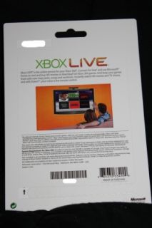 Microsoft Xbox 360 Live 4000 Points Factory SEALED Game Card