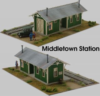 The Middletown Station by Railroad Kits   HO RK2010M $30 NEW, Complete
