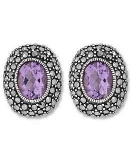 Genevieve & Grace Sterling Silver Earrings, Amethyst (3 5/8 ct. t.w