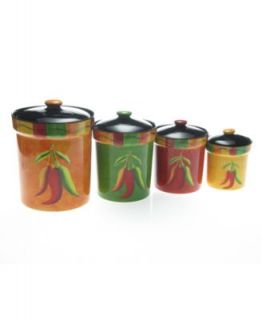 Certified International Canisters, Set of 3 Lille Rooster   Fine China