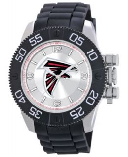 Game Time Watch, Mens Atlanta Falcons Black Polyurethane Strap 47mm