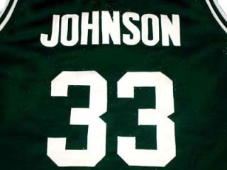 Magic Johnson Michigan State Jersey Green New Any Size BDL