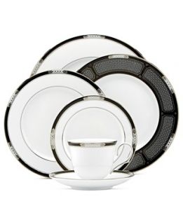 Lenox Dinnerware, Hancock Platinum White Collection