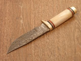 Michelle Johnson Gorgious Custom Damascus Knife Great Details NPR 732