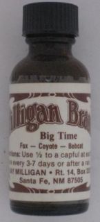 Milligan Brand Big Time Lure Fox Coyote and Coon Trapping Lure 1 Ounce