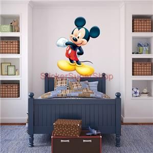 Huge Disney Mickey Mouse Decal Removable Wall Sticker Home Decor Art