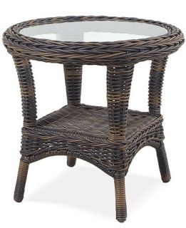 Windemere Wicker Patio Furniture, Outdoor End Table   furniture   