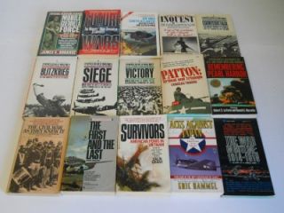 82 Military Non Fiction War Paperback Books World War II Navy Marine