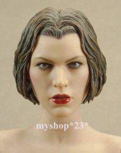 Resident Evil Afterlife Alice Milla Jovovich Head Sculpt Hair