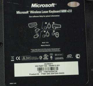 Microsoft Wireless Laser Mouse and Keyboard 6000 2 0 Bundle