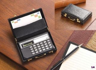 Mini Briefcase Calculator and Business Card Holder