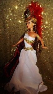 Roman Goddess Minerva Wisdom Medicine Poetry OOAK Barbie Doll Athena