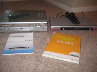 DVD 1000 Player Korean Karaoke Machine + 2 Wireless Mic 1,2000 Songs