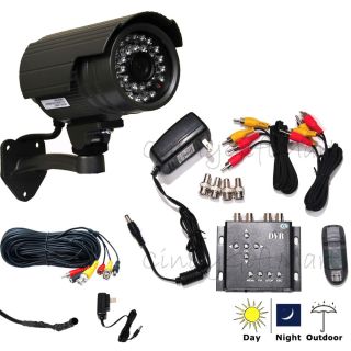 CCTV Mini SD Recorder DVR System IR Day Night Audio Video Security