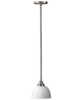 Murray Feiss Lighting, Brushed Steel Dome Pendant   Lighting & Lamps