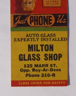 Sexy Pinup Milton Glass Shop Marr St OPP Boy AR Dees Milton PA