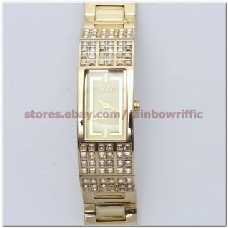 DKNY Gold Cystal Bangle Watch Ladies Bracelet NY4416 Authentic