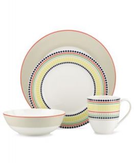 kate spade new york Dinnerware, Hopscotch Drive Taupe 4 Piece Place