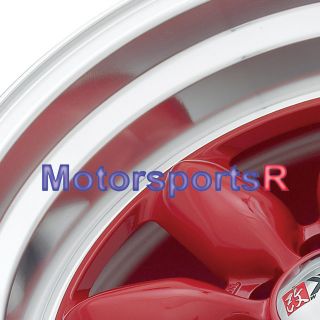 15 8 XXR Red 513 Wheel Rims Toyota AE86 Scion XA XB JDM
