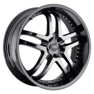18 inch Staggered Prado Dante Phantom Black Wheel Rim 5x112 32