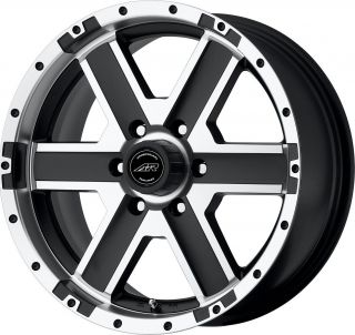 18 American Racing Element Black Wheels Rims 6x135 12