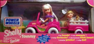 Features of Barbie   Kelly & Tommy Power Wheels Jeep & Wagon Motorized