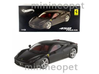 Hot Wheels Elite X5503 Ferrari 458 Italia 1 43 Diecast Flat Black