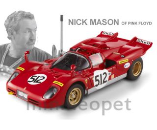 Hotwheels Elite Ferrari 512s 1 18 Nick Mason Pink Floyd