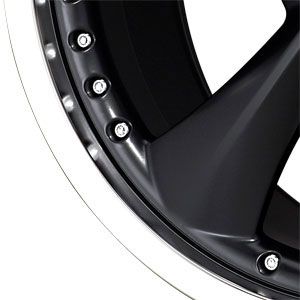 New 22X11 5 120 Americana Matte Black Machined Lip Wheels/Rims