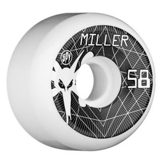 Bones SPF Chris Miller Vortex Skateboard Wheels 58mm Wht