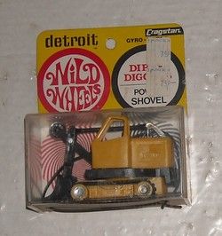 Vintage 1968 Cragstan Detroit Wild Wheels Dirty Diggers Power Shovel