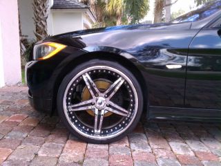 20 Staggered asanti Wheels Chrome and Black 3 Piece AF144