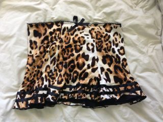 Wheels & Dollbaby Leopard Print Singlet & skirt ♥ dress top cami bow