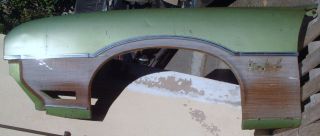 This is an original drivers side 1971 or 1972 Vista Cruiser fender.It
