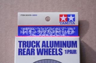 Tamiya RC 1 10 Aluminum Rear Truck Wheels Tractor Trailer 56509