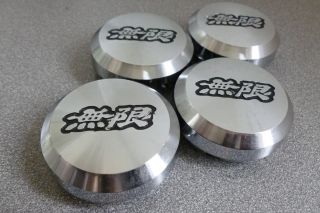 Ultra Rare Mugen Aluminum Wheel NR Center Caps +50 Offset Only Option