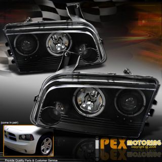 2005 10 Dodge Charger Dual Halo Rim Angel Eye LED SMD Projector Head