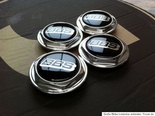 New Polished Aluminium Center Caps for BBs RS or RM Rims