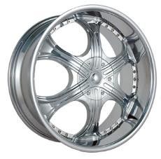 24 inch Gazario 710 Chrome Wheels Rim 6x5 5 Chevy C2500 Colorado