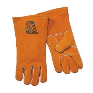Steiner Industries Welding Gloves Leather Cotton Liner Brown Pair
